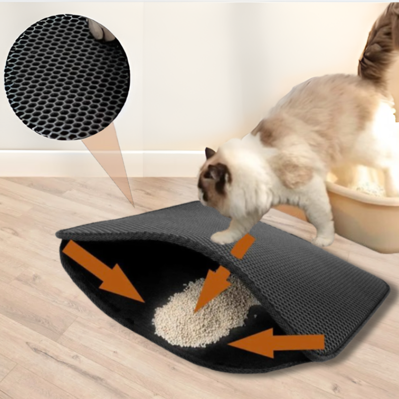 Tapis de litière pour chat
